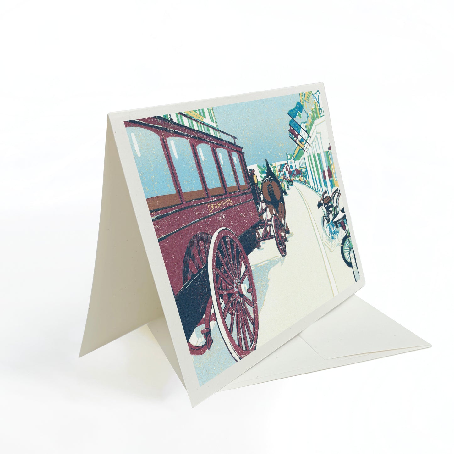 Busy Main Greeting Card