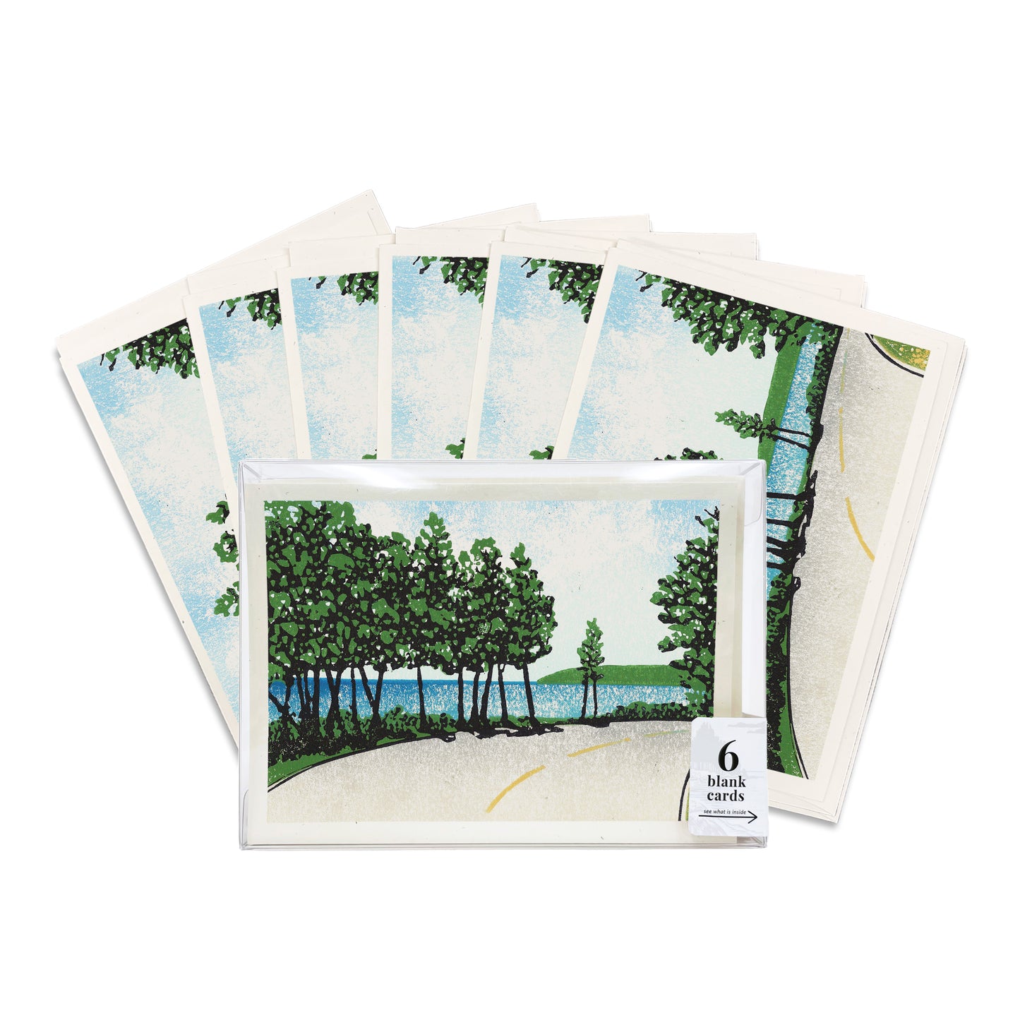 Bend by the Bay Blank Greeting Card