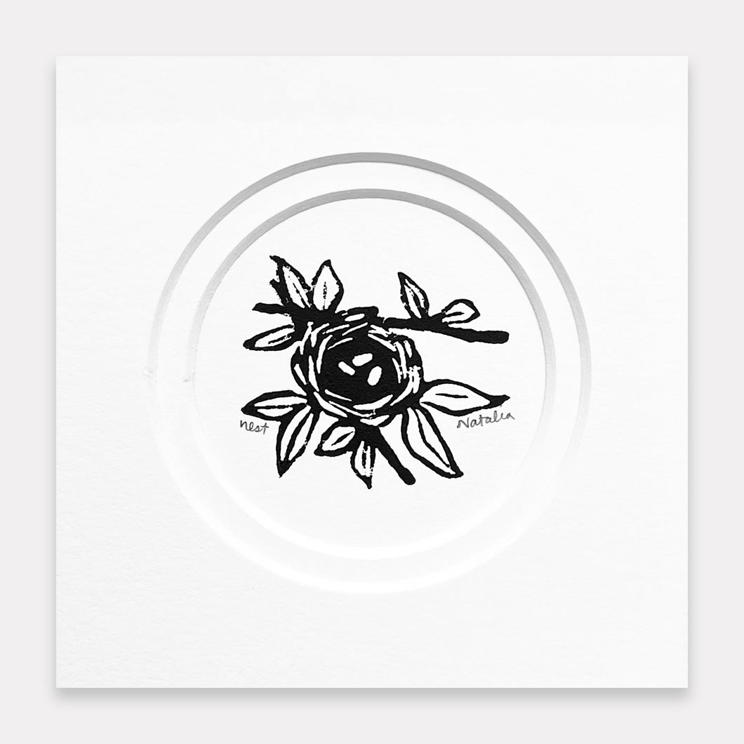 Mini Nest Original Block Print