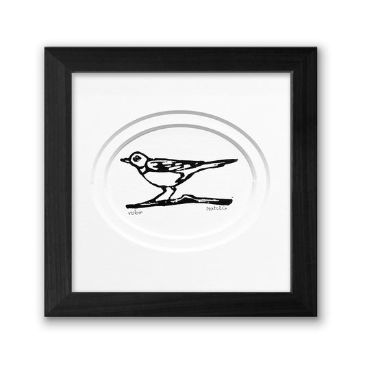 Mini Robin Original Block Print