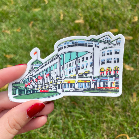 The Grand Hotel Vinyl Sticker