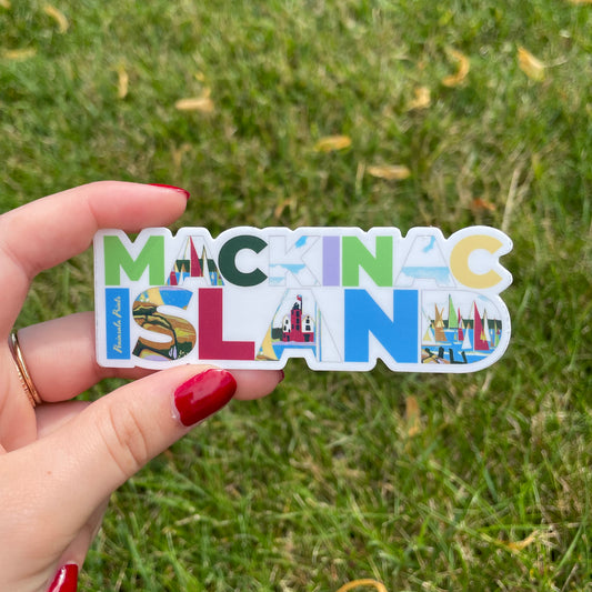 MACKINAC ISLAND Yacht Race Vinyl Sticker