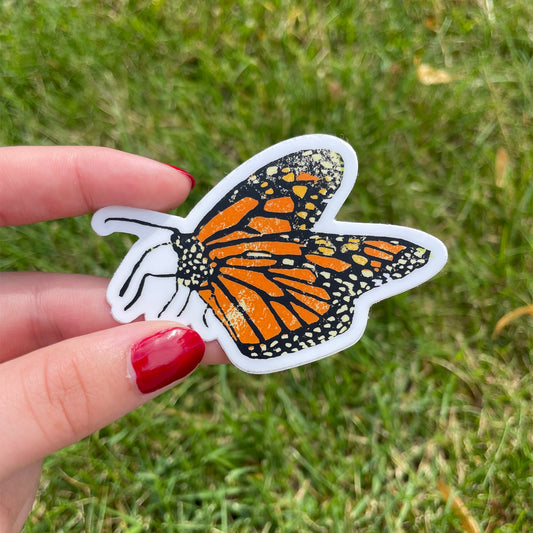 Monarch Vinyl Sticker