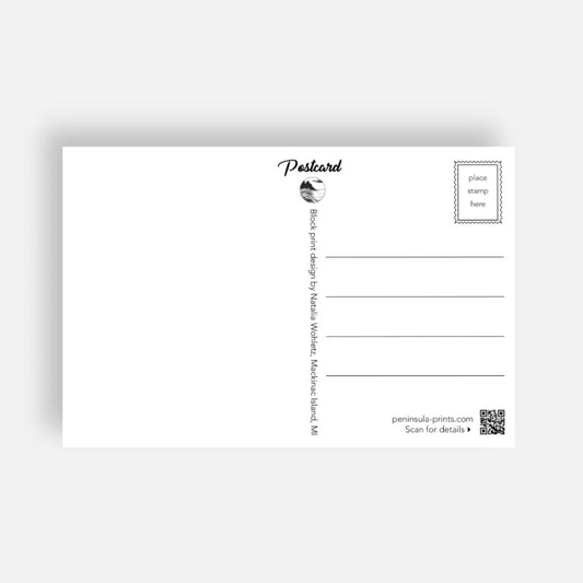 Postcard - Dray Team on the Dock (with text)