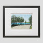Bend by the Bay. Contemporary Mackinac Island art by Natalia Wohletz of Peninsula Prints.