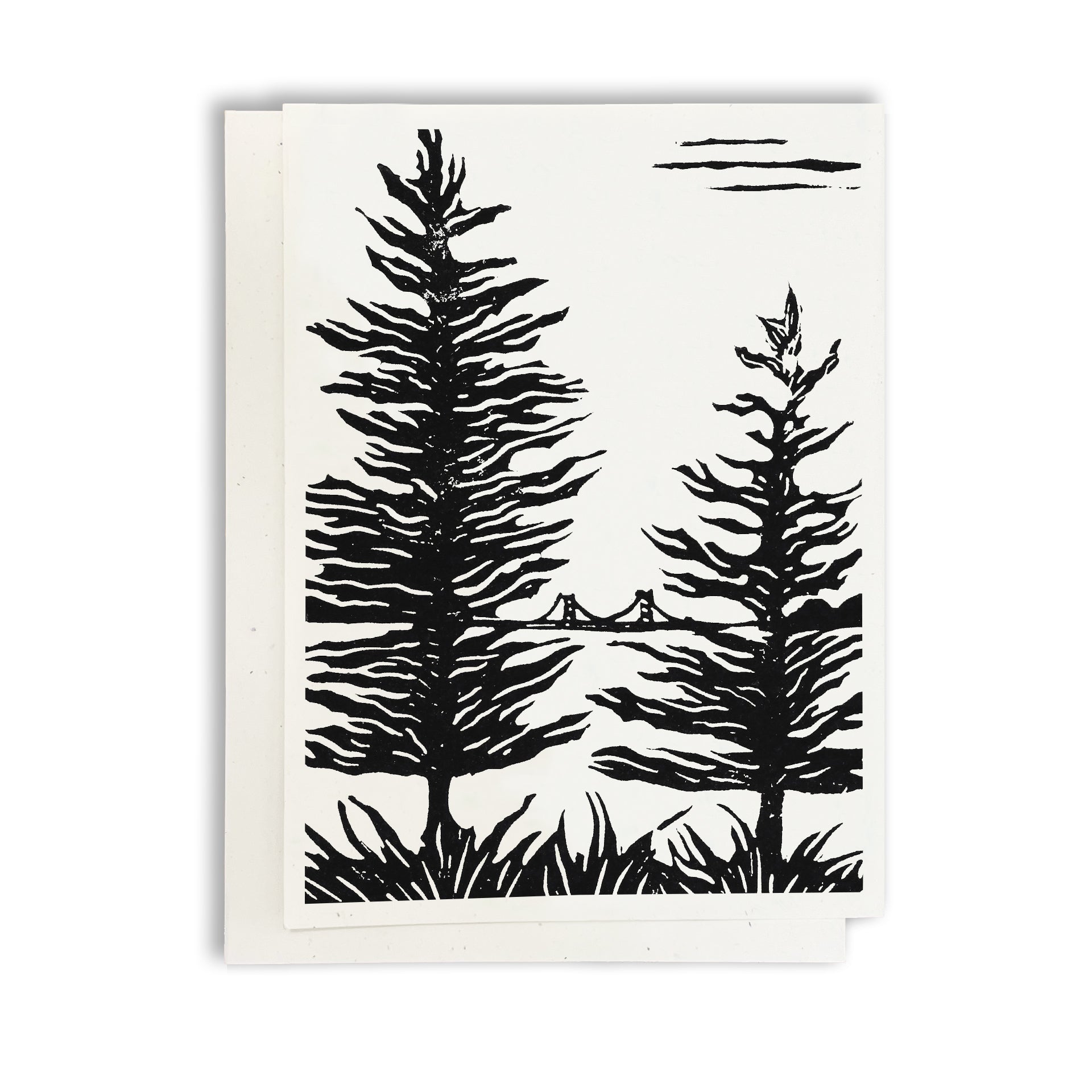 Beach Lookout greeting card by Natalia Wohletz of Peninsula Prints.