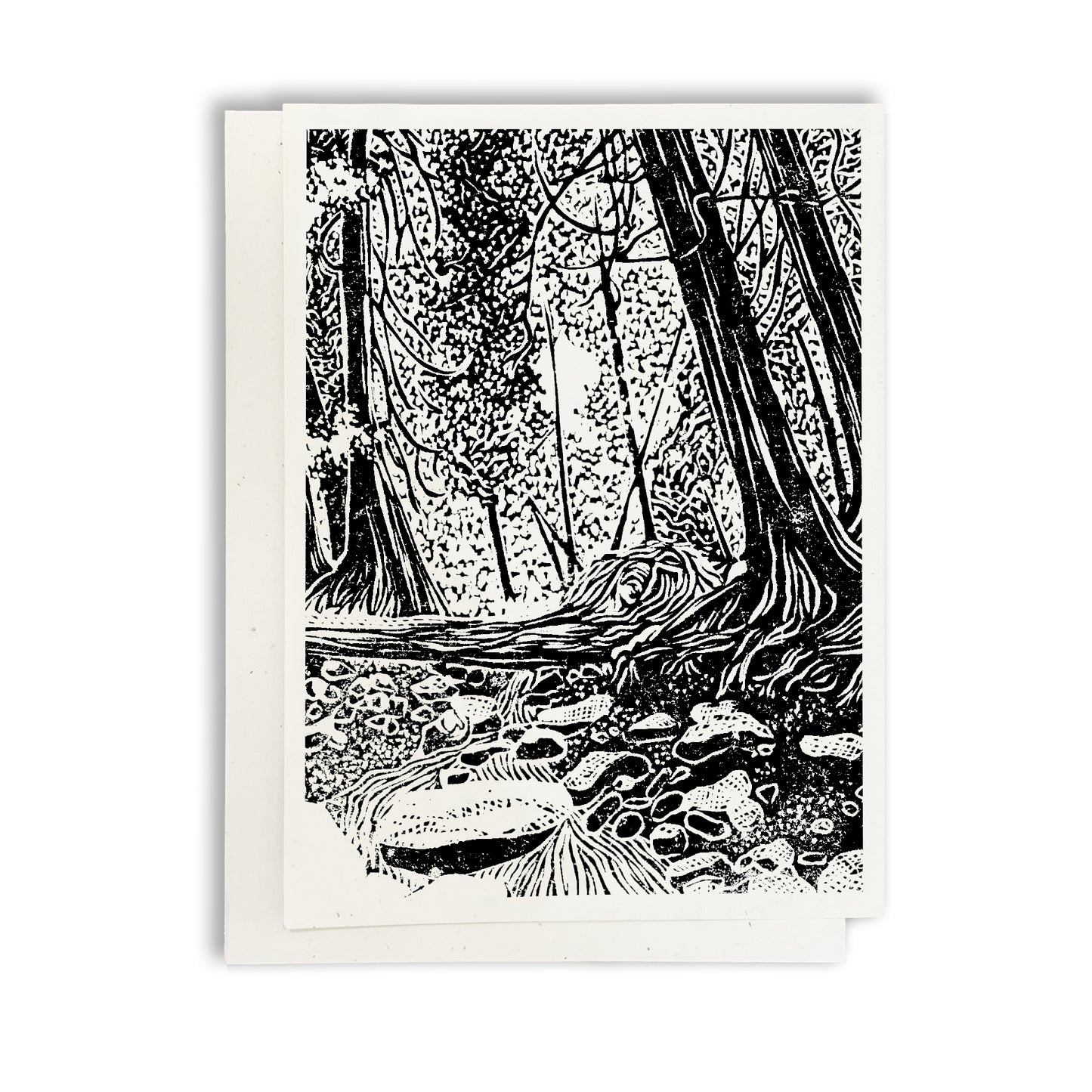 Brown's Brook Mackinac Island greeting card by Natalia Wohletz of Peninsula Prints.