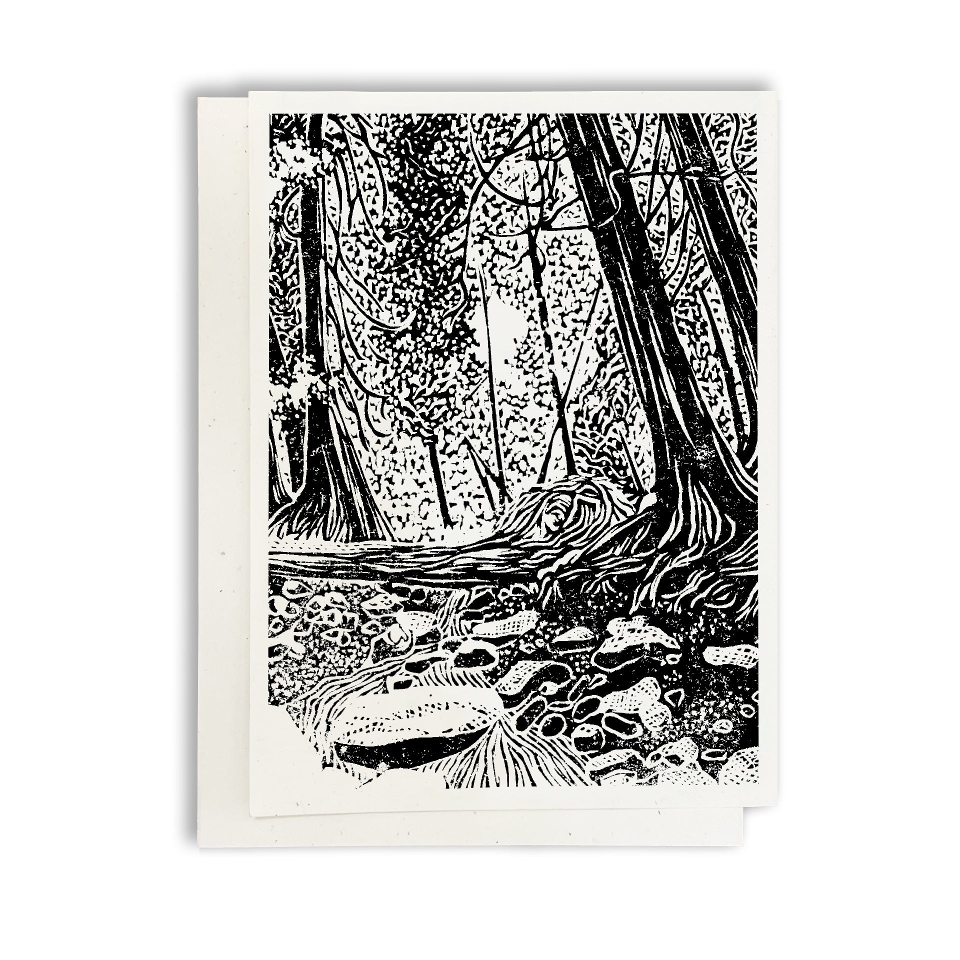 Brown's Brook Mackinac Island greeting card by Natalia Wohletz of Peninsula Prints.