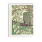 A casually elegant card featuring Michigan wildlife art by Natalia Wohletz titled Hidden Owl.