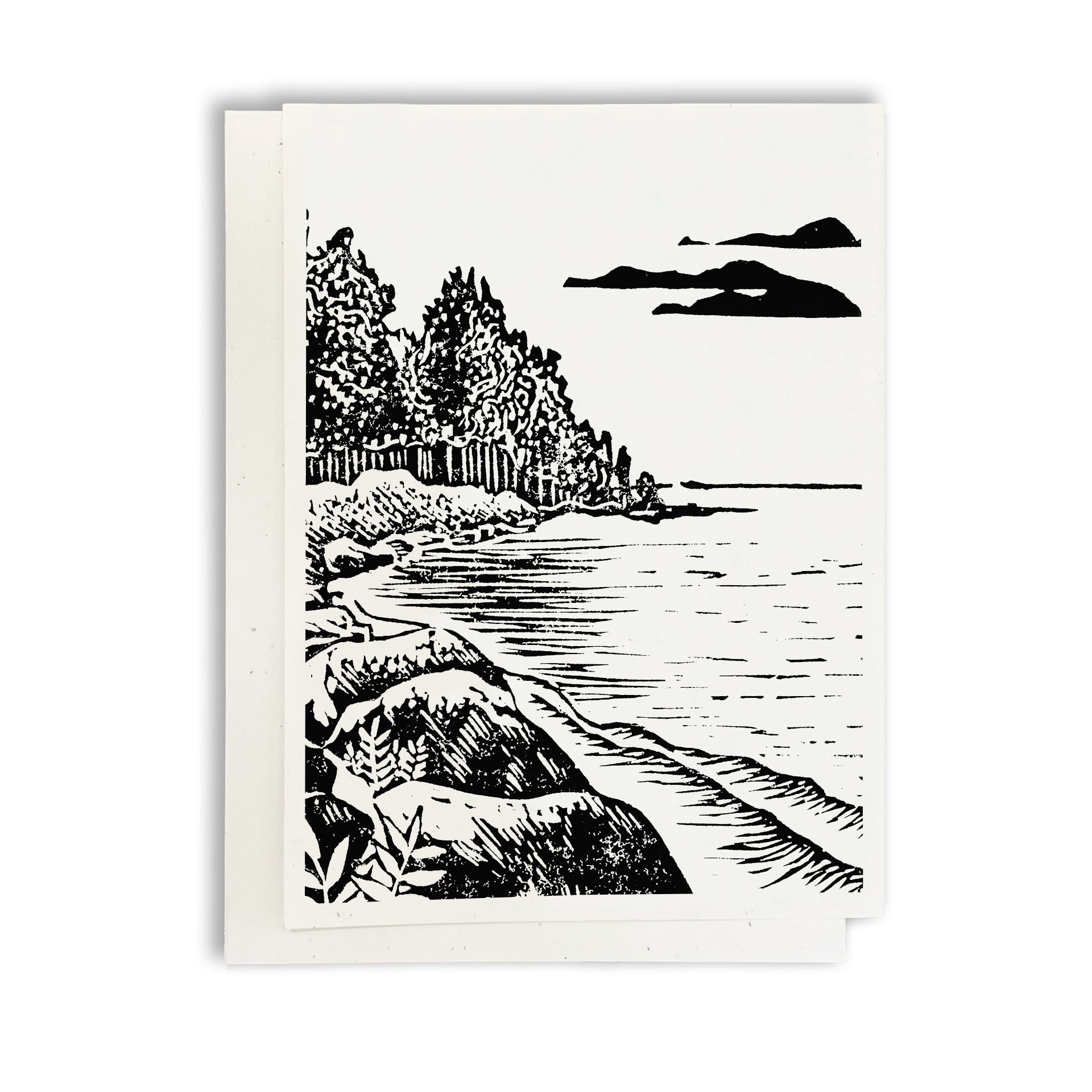 Peninsula greeting card by Natalia Wohletz of Peninsula Prints.