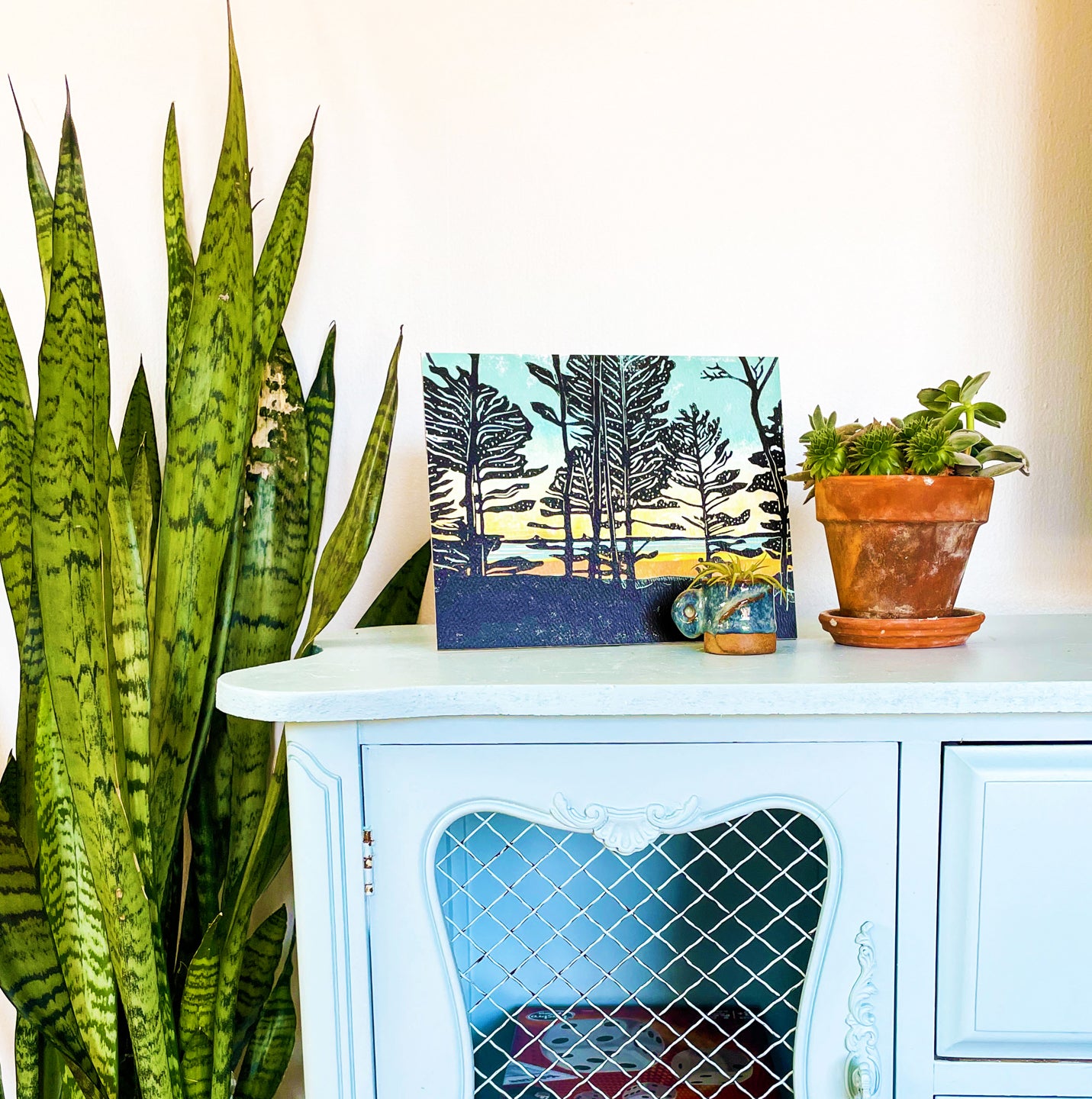 Great Lakes art by Natalia Wohletz of Peninsula Prints titled Home.
