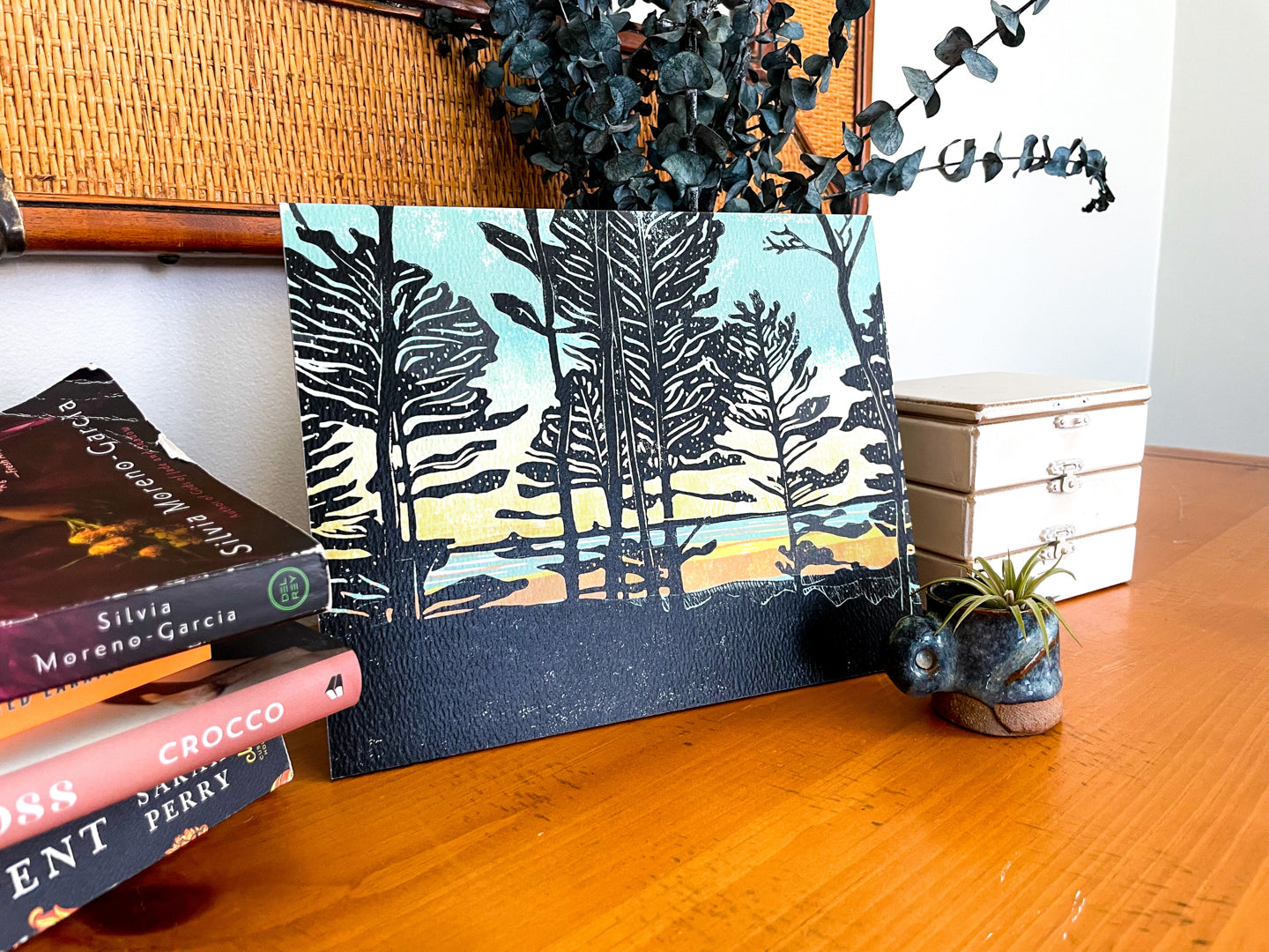 Great Lakes art by Natalia Wohletz of Peninsula Prints titled Home.