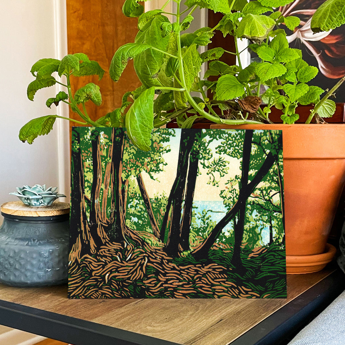 Trail Lookout Giclée Fine Art Print. Mackinac Island art by Natalia Wohletz of Peninsula Prints.