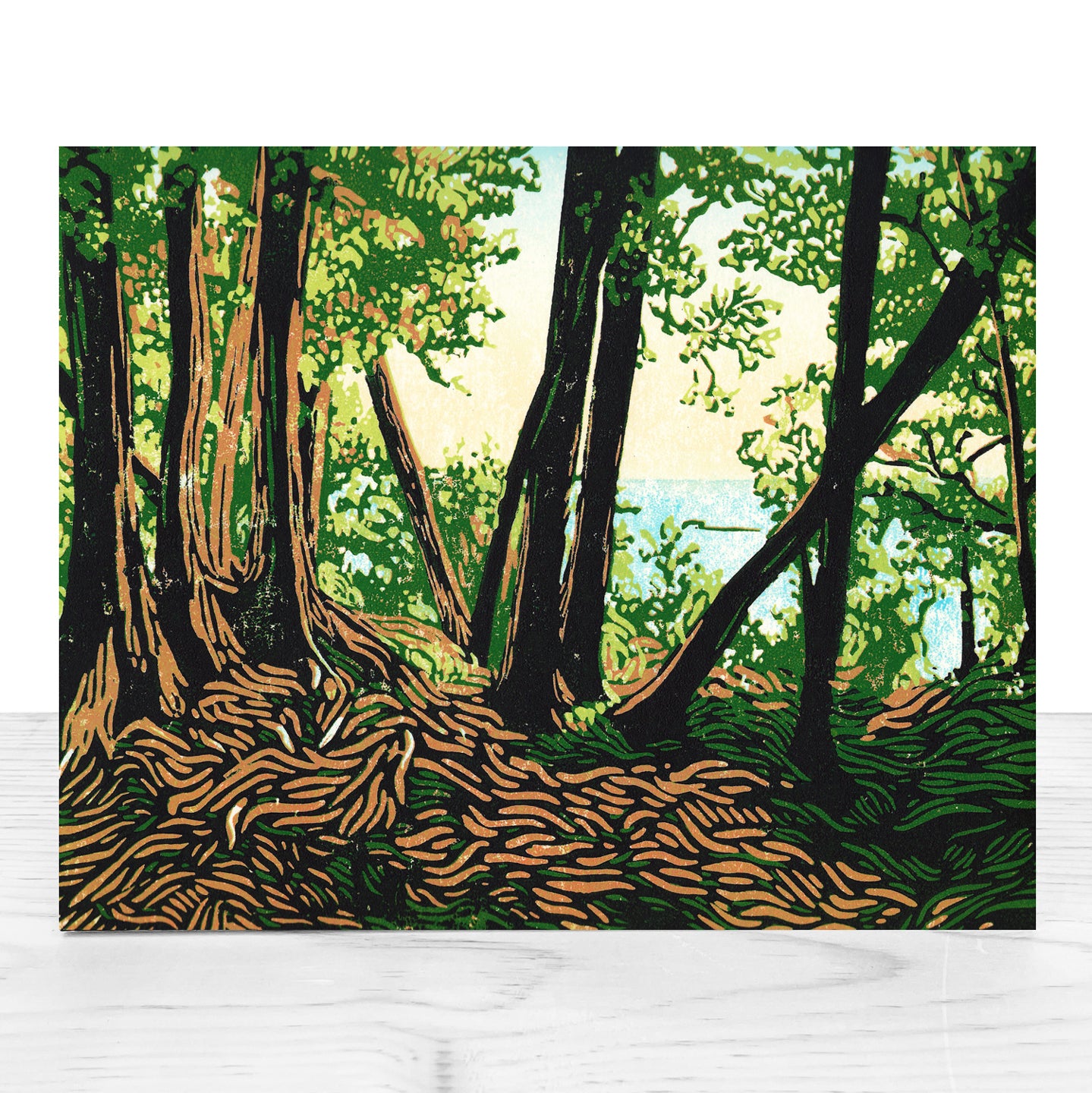 Trail Lookout Giclée Fine Art Print. Mackinac Island art by Natalia Wohletz of Peninsula Prints.