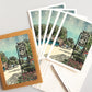 A casually elegant card set featuring Milford, Michigan, art by Natalia Wohletz titled Village of Milford.