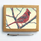 A casually elegant card set featuring Michigan wildlife art by Natalia Wohletz titled Cardinal.