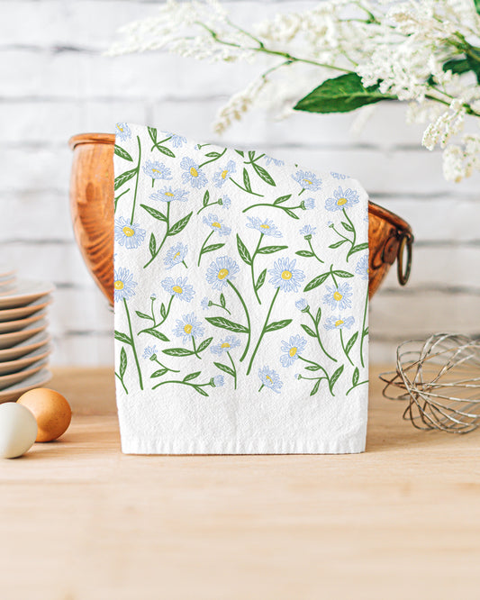 Flour Sack Kitchen Towel - Daisy Garden