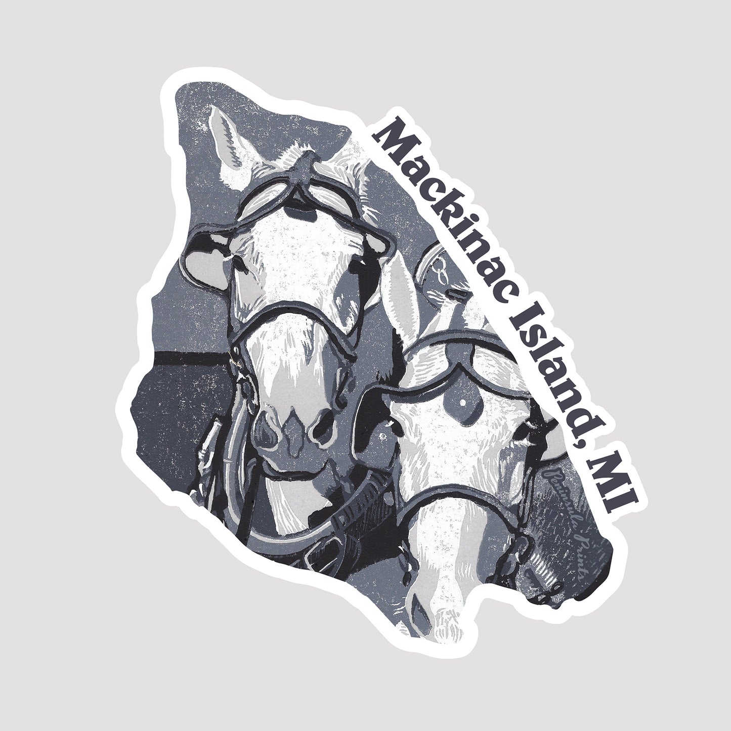 Mackinac Island Horse Team Vinyl Sticker