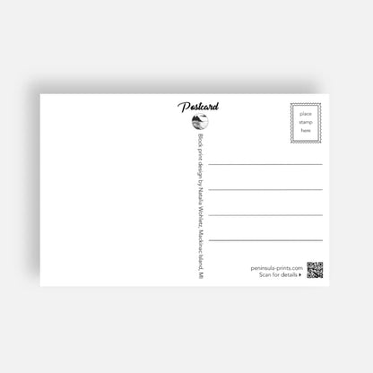 Postcard - Dray Team on the Dock (with text)