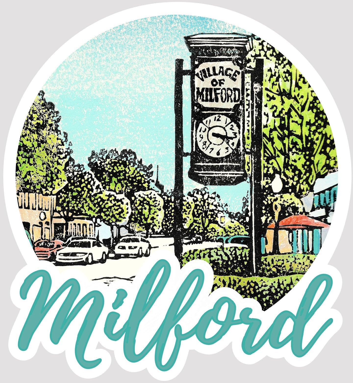 Village of Milford Vinyl Magnet