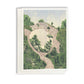 Arch Rock from Below #2 Blank Greeting Card - A casually elegant card featuring Mackinac Island art by printmaker Natalia Wohletz of Peninsula Prints.