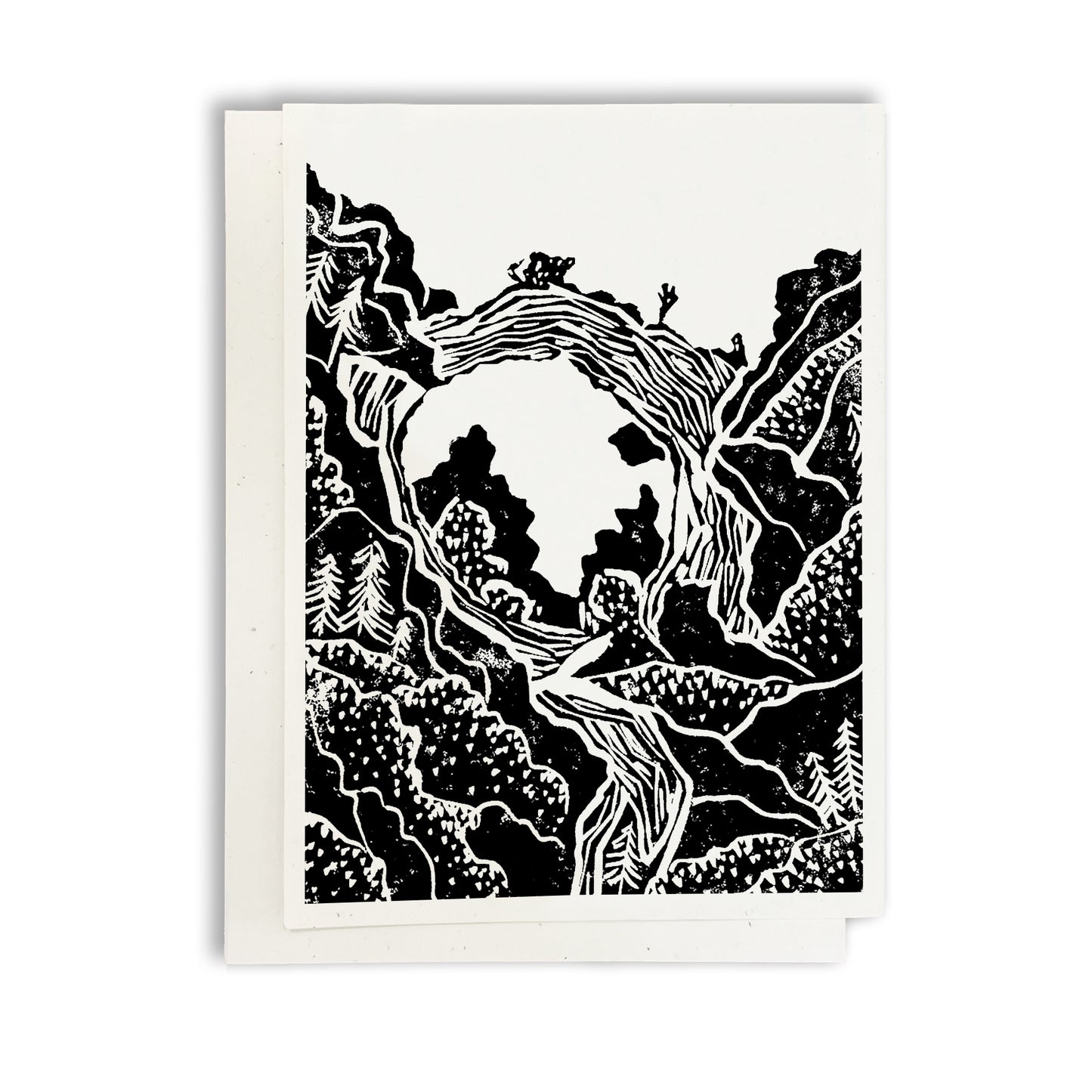Arch Rock, Mackinac Island greeting card by Natalia Wohletz of Peninsula Prints.