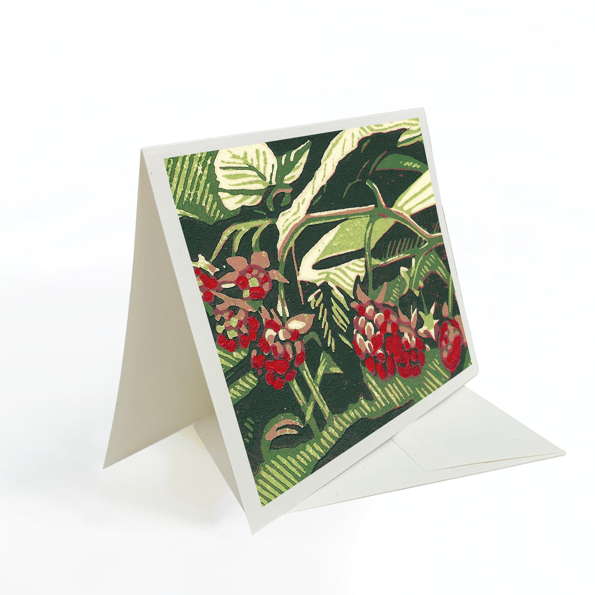 Wild Raspberry Decoctions Wild Raspberries Blank Greeting Card – Peninsula Prints