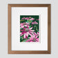 Echinacea Original Block Print