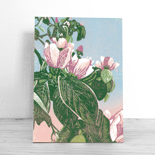 Contemporary floral art by Natalia Wohletz of Peninsula Prints titled En el Jardin.