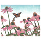 Contemporary floral art by printmaker Natalia Wohletz of Peninsula Prints, Michigan, titled Coneflower Patch.