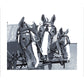 Equine art: A series of block prints featuring Percheron horses on Mackinac Island by Natalia Wohletz.